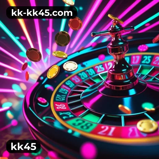 kk45 App home screen with mobile slots and casino categories